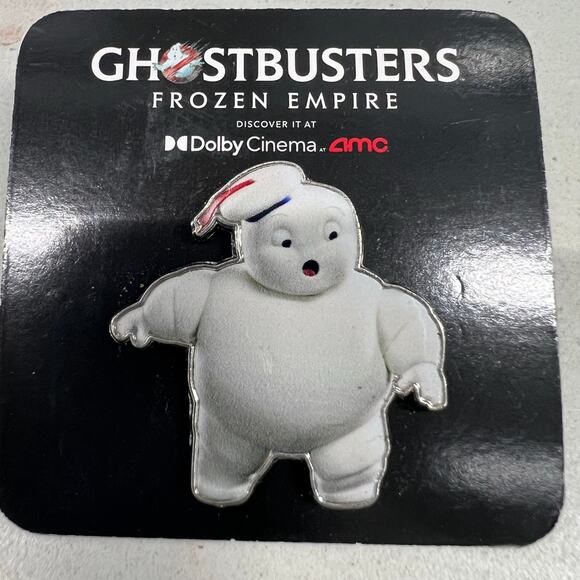 AMC Ghostbusters Frozen Empire Mini Puft Limited edition pin - Picture 1 of 2